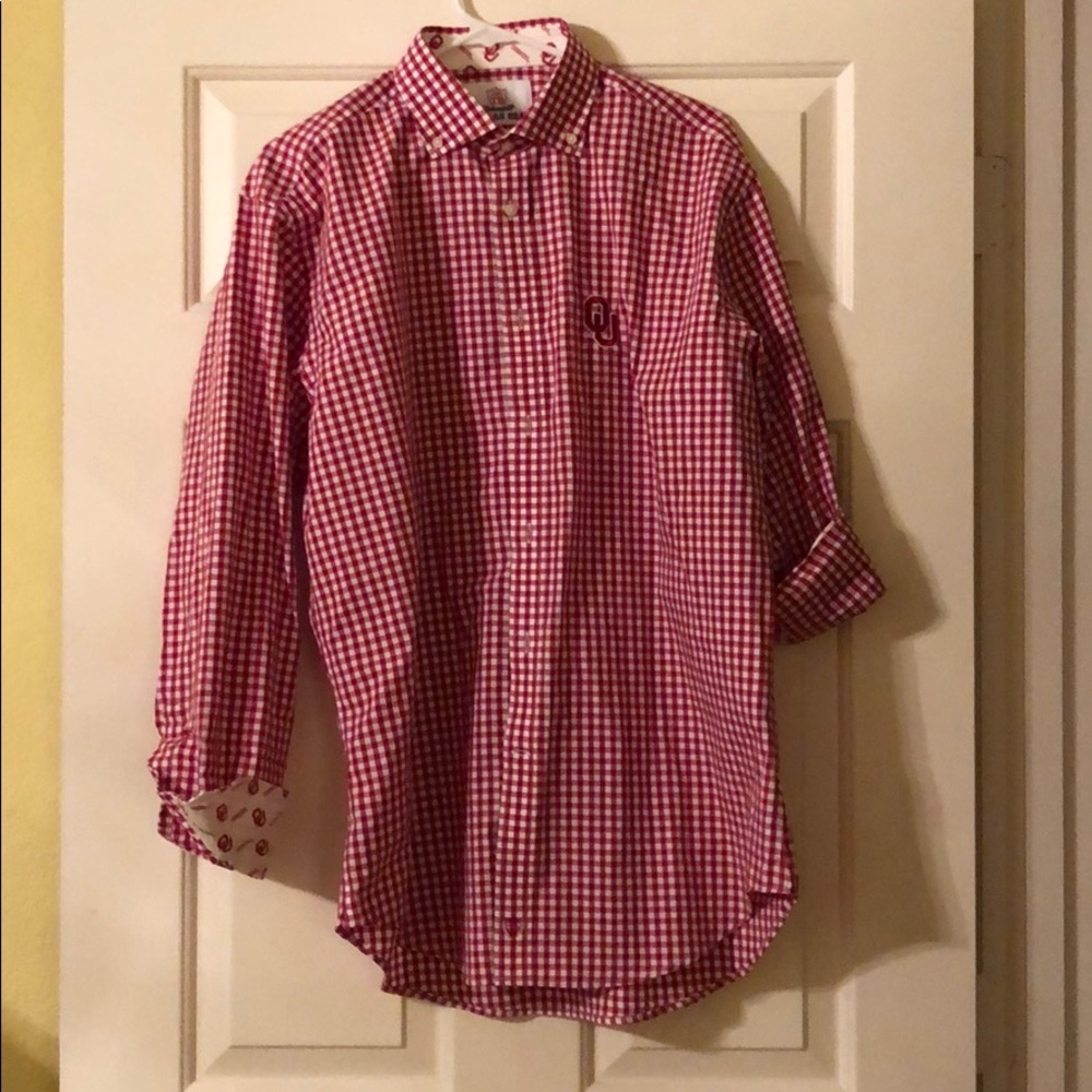 Thomas Dean OU Men's Button Down